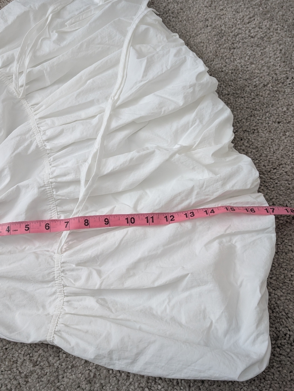 DONATE SOON NWOT White Balloon Bubble High Waist Stretch Skirt Medium - Picture 4 of 5